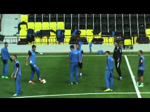 Trening mladih fudbalera FK Jagodina po dolasku na turnir u Tiraspolj Moldavija 07.12.2015 godine
