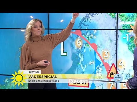 Nu blir det 40 graders skillnad mellan norra och södra Sverige! - Nyhetsmorgon (TV4)