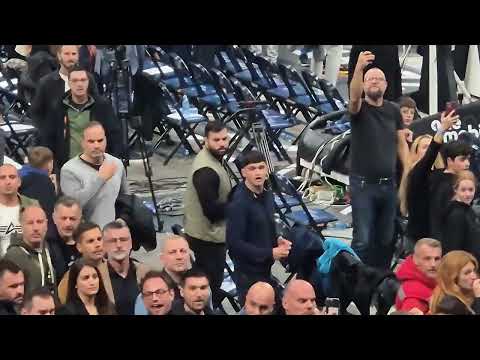 Partizan - Milano: Kraj utakmice i ispraćaj sudijama