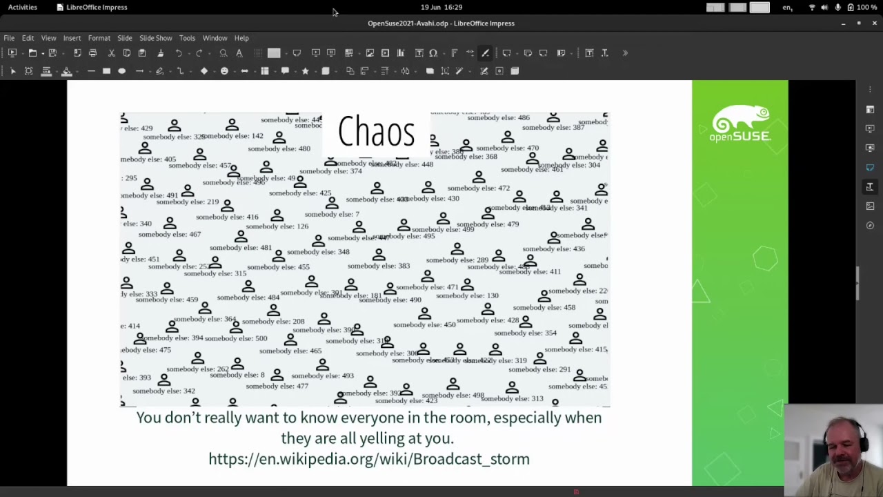 openSUSE Virtual Conference 2021 - Live: Avahi / Zeroconf: Some magic sauce that's about more than f
