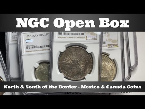 NGC Open Box - North & South of the Border - Mexico Silver, Early 1900s Canada Coins