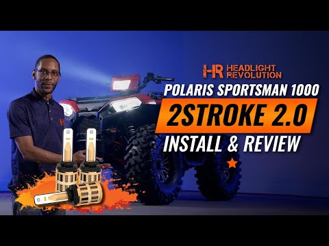 Polaris Sportsman Morimoto 2Stroke 2.0 LED Bulb Install and Review | Headlight Revolution