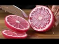 Satisfying ASMR Pink Lemon Cutting Video