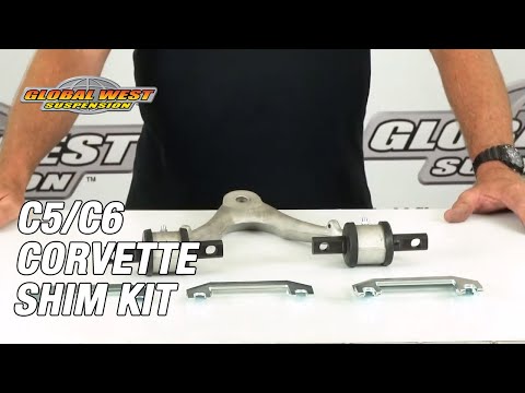 Easy Camber adjustment on C5/C6 Corvettes with a Shim kit