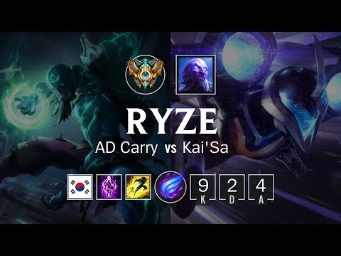 Ryze Bot vs Kai'Sa - KR Challenger Patch 8.23