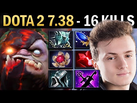 Pudge Gameplay Miracle with 16 Kills and Lotus Orb - Dota 2 7.38
