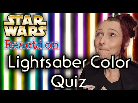 Star Wars Day Reaction! Lightsaber Color Quiz!!