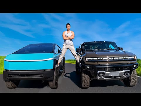 I Tried a Hummer EV vs a Tesla Cybertruck…