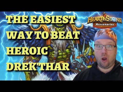 The EASIEST way to beat HEROIC Drek'Thar (Hearthstone Mercenaries bounty guide)