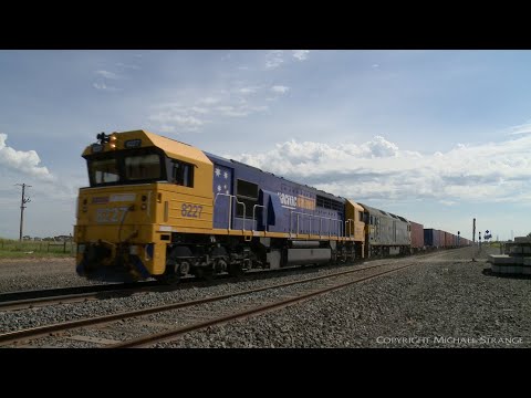 4KM1 Containerized Logs From Bordertown - PoathTV Australian Trains & Railways