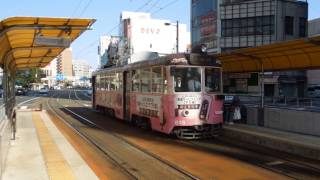 preview picture of video '土佐電気鉄道600形 堀詰電停発着 Tosa Electric Railway 600 series tramcar'