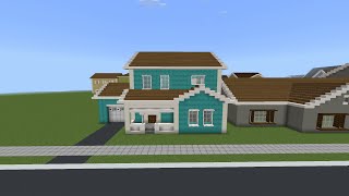 How To Build A Suburban House 🏠 In Minecraft Tutorial 694