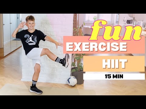 15 MIN - FUN EXERCISE - For kids at home