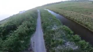Fpv drone "surfing in the rice fields" gopro hero 7 black