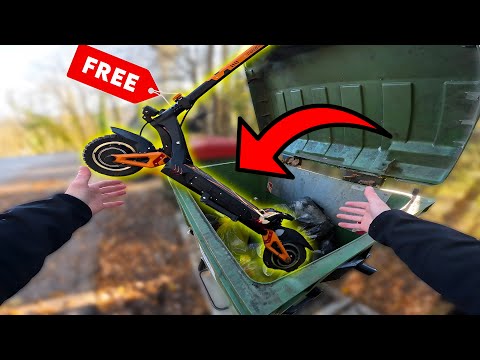 FOUND A FREE OFF-ROAD ELECTRIC SCOOTER in DUMPSTER (It’s Working!)