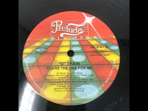 YOU'RE THE ONE FOR ME (ORIGINAL CLASSIC CLUB MIX)(D TRAIN) 12" VINYL 1981