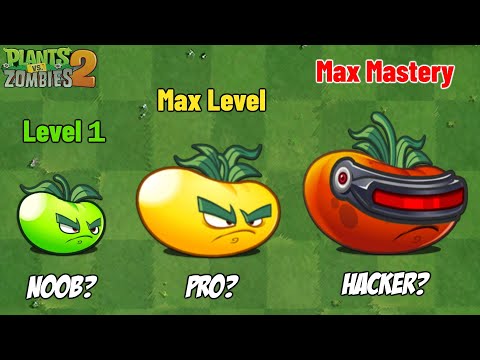 PvZ 2 Discovery - Difference Of New Plants Level 1 VS Max Level VS Max Mastery!