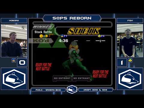 S@PS Reborn Melee Singles - Hoborg (Luigi) vs Fish (Sheik) - Pools Winners