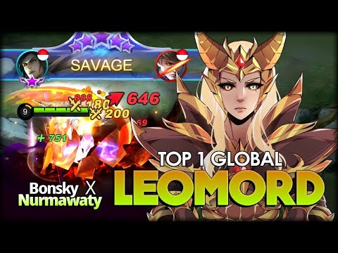 SAVAGE PERFECT!! Sidelane Leomord with Execute? Bonsky X Nurmawaty Top 1 Global Leomord - MLBB