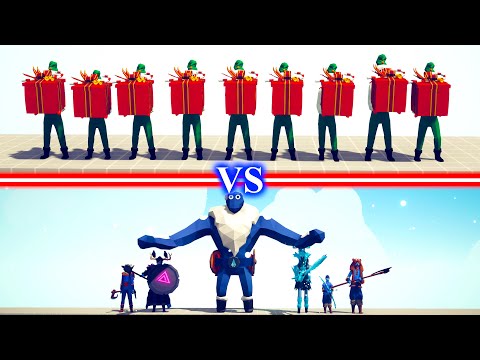 PRESENT ELF Team vs ICE Team - Totally Accurate Battle Simulator TABS