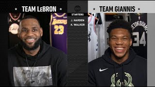 Team LeBron &amp; Team Giannis Full Draft | 2019 NBA All-Star