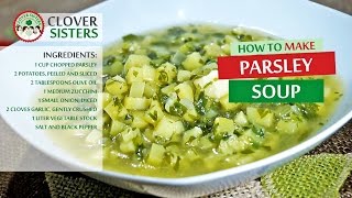 Healthy parsley soup