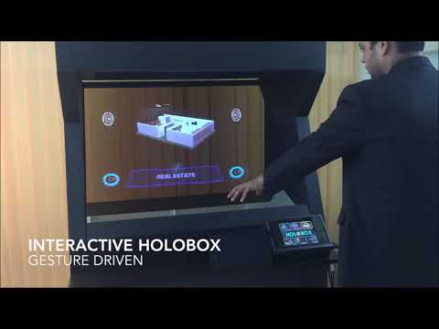 Interactive gesture driven holobox