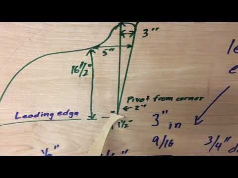 Alcort Catfish SMEDLEY 26 Jul 20 Centerboard Pattern Measurements