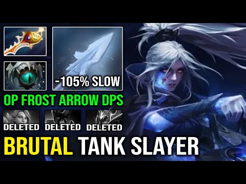 Nothing is Tanky For this Drow Ranger | 3 Hits Delete 105% Slow Sneaky Invisible Silver Edge Dota 2
