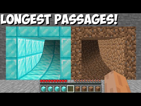 This LONGEST PASSAGE LEADS to SECRET PLACES in Minecraft ? MAGIC TUNNEL !