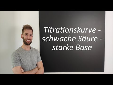 Titrationskurve - schwache Säure - starke Base