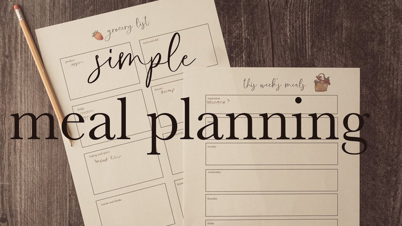 Simple Weekly Meal Planning System- with Free Printables