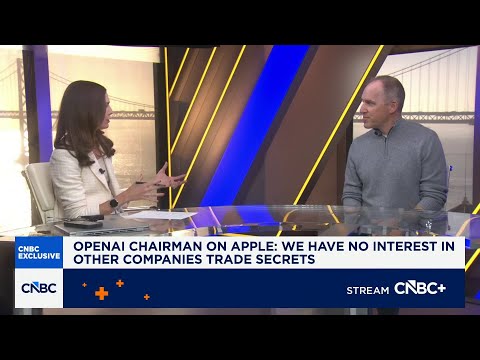 OpenAI Chairman Bret Taylor on Apple lawsuit: We have no interest in other companies' trade secrets