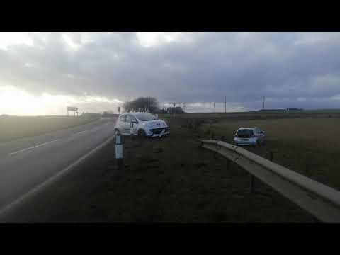 Car crash at Aberdeen peripheral Road