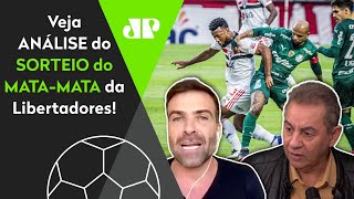 ‘Cara, pode ter Palmeiras e São Paulo nas quartas da Libertadores’; veja análise do mata-mata
