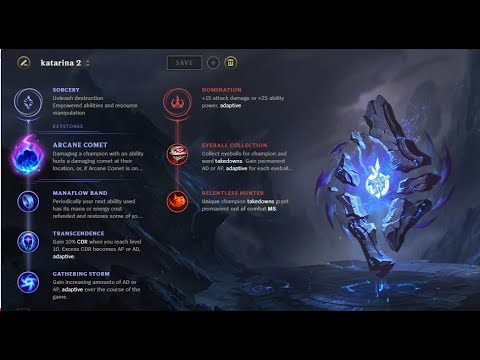 NEW runes for katarina montage (sorcery and domination)