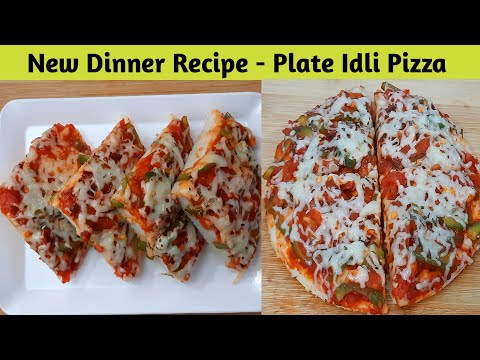 New Dinner Recipe – Plate idli pizza Recipe – Pizza without Pizza Base – Jain Pizza Recipe