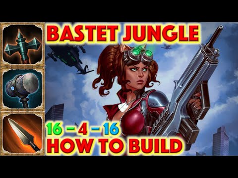 SMITE HOW TO BUILD BASTET - Bastet Jungle Build + How To + Guide (Season 7 Conquest) Crimson Ops