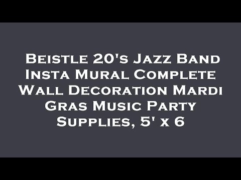 Beistle 20's Jazz Band Insta Mural Complete Wall Decoration Mardi Gras Music Party Supplies,  Review