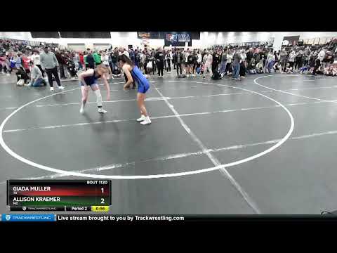 127 Lbs Cons. Round 2 - Allison Kraemer, MO Vs Giada Muller, TX D8f4
