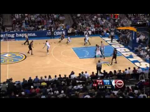 Chris Andersen monster block on Rudy Fernandez