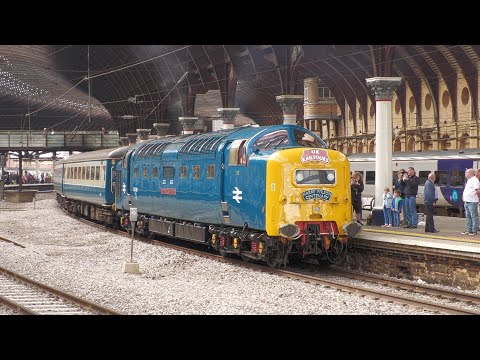 'The Coronation Deltic' Reigns Over York with 55009 'Alycidon' - 19/08/2023