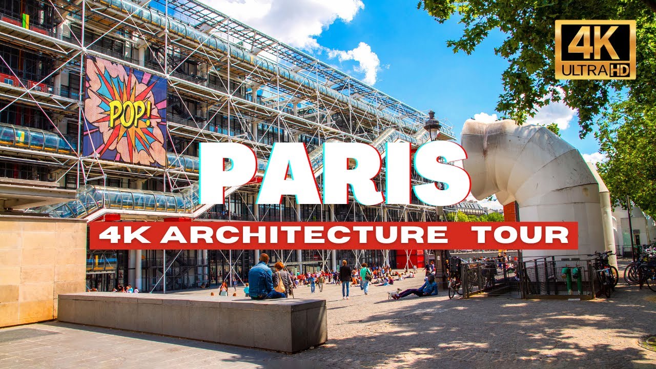 Embark on an immersive walking tour of the iconic Pompidou Center.