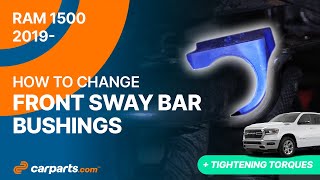 How to replace the Front Sway Bar Bushings 2019 - 2025 RAM 1500 🚗