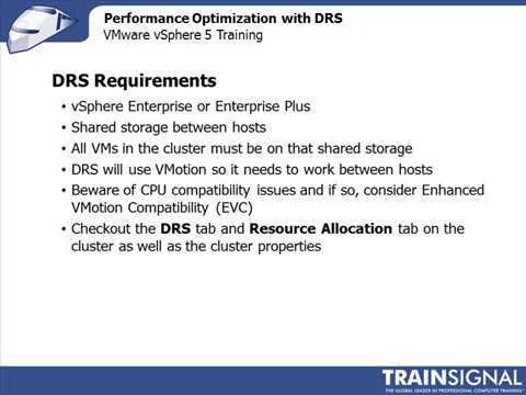 Lesson 23   Performance Optimization with Distributed Resource Scheduler DRS  vmware vsphere
