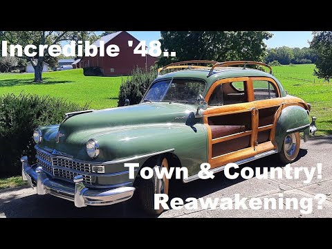Incredibly rare 1948 Chrysler Town and Country ... Revival? Reawakening? Will it run? Probably!