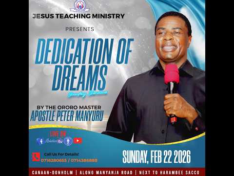 DEDICATION OF DREAMS SUNDAY SERVICE.