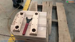 MÁY CNC TRUNG TÂM 5 TRỤC PHAY LỖ XÉO ĐỂ LẮP CHÂN GHẾ TRÒN PRO-MASTER-ATC