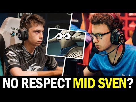 MIRACLE mid vs NISHA — No Respect MID SVEN? Dota 2