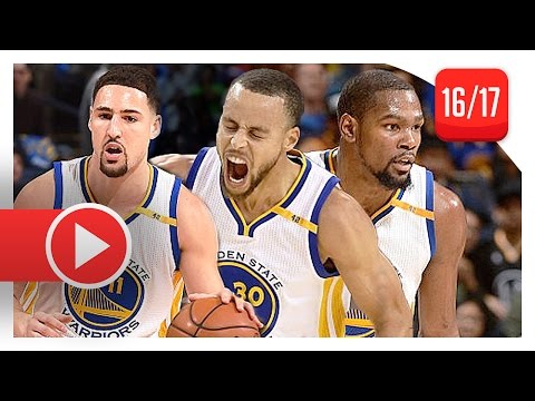 Stephen Curry, Kevin Durant & Klay Thompson Full Highlights vs Cavaliers (2017.01.16) - DOMINATION!